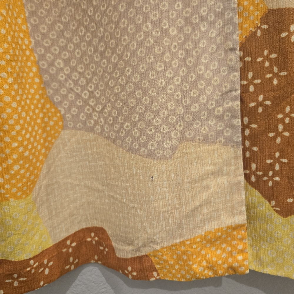 Vintage I.Magnin Patchwork Design Button-Up Blous… - image 5